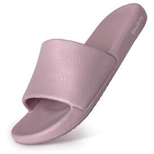 Slip on Unisex Slides Women  Men Quick Drying Shower Slippers, Waterproof  39-40